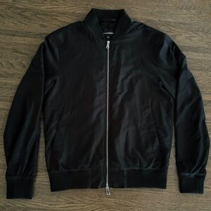 J Lindeberg Men's THOM Classic Bomber Jacket - Black - Size Medium